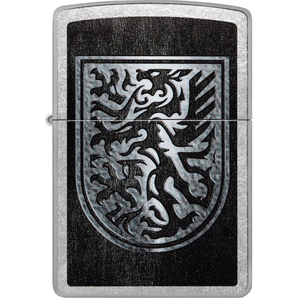 Zippo 2024 Zippo Dragon Shield Design, Street Chrome ZIP-48730 - main